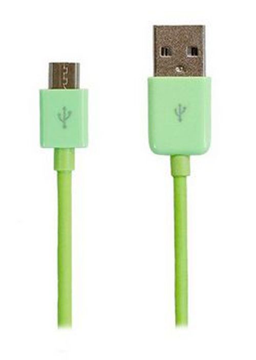 Huawei Y5 2 Câble Data Micro USB vert 1 mètre pour charge, synchronisation et transfert de données.