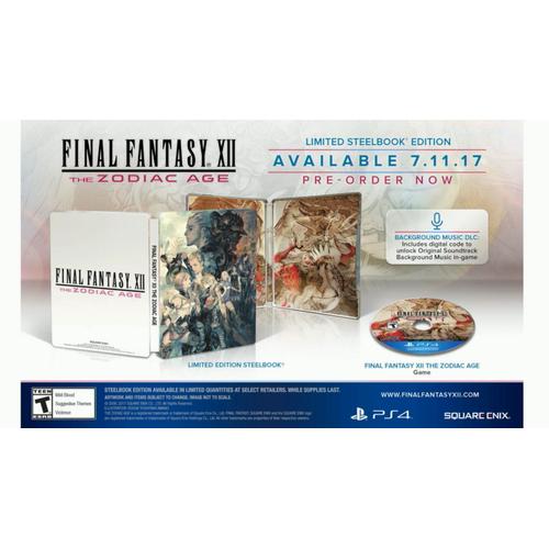 Final Fantasy Xii : The Zodiac Age - Steelbook Edition Limitée