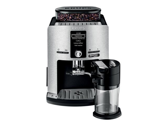 Krups Quattro Force EA82FD10 Latt'Espress Machine à café automatique avec buse vapeur Cappuccino 15 bar acier inoxydable