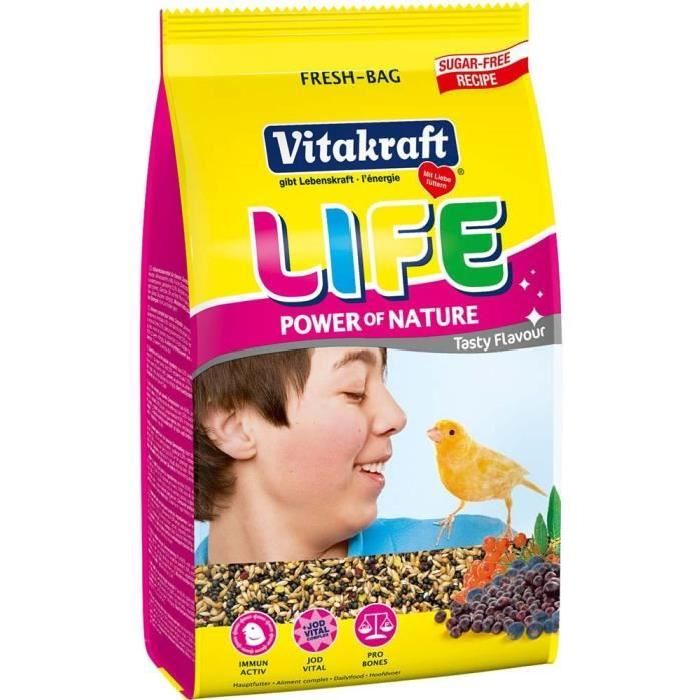 Comparer les prix de Vitakraft Life Menu Canaris Sachet - 800g