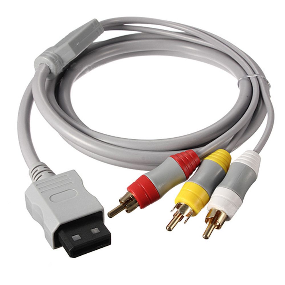 Audio Video AV composite 3 câble RCA pour Nintendo Wii nouveau