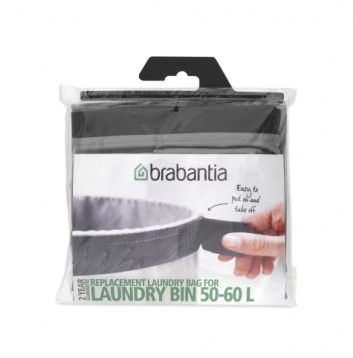 Brabantia Sac à linge de remplacement pour corbeille à linge 50-60L - Grey
