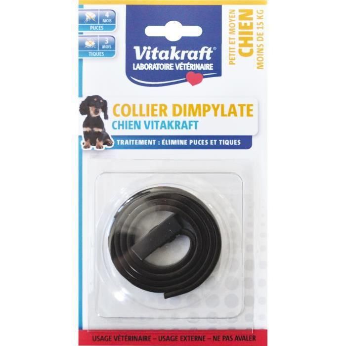 Comparer les prix de Vitakraft Collier Anti-Puces Chien Marron 14 G