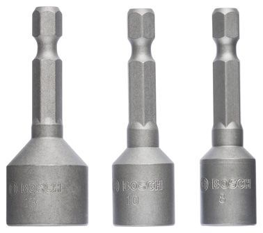 Bosch Douilles set de 3 pièces 50 mm / 8 10 13 mm