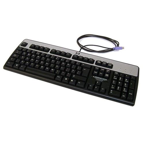 Clavier Hp Clavier Azerty Noir Argenté Ps/2 Hp Kb-0316 434820-032 Pc Keyboard 104 Touches