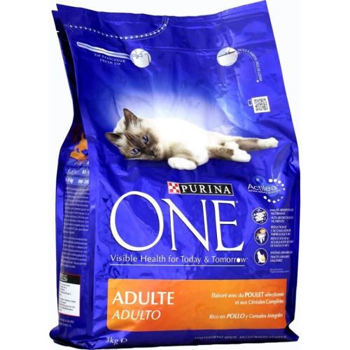 Purina One Chat Croquettes Pour Chat Adulte Poulet Cereales Completes 3 Kg Rakuten