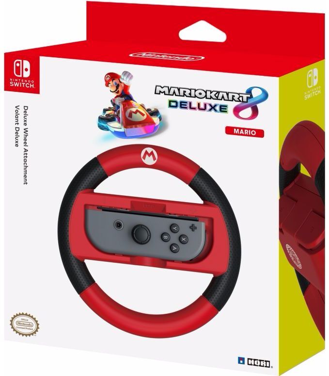 HORI Support Volant de Course pour Joy Cons Mario Étui Volant pour Nintendo Switch Licence Officielle Nintendo - vue 5