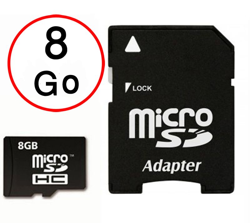 Cubot Magic Carte Mémoire Micro-SD 8Go + Adaptateur de qualité by PH26®