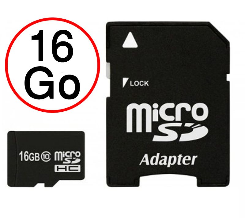 Microsoft Lumia 435 Carte Mémoire Micro-SD 16 Go + Adaptateur de qualité by PH26®