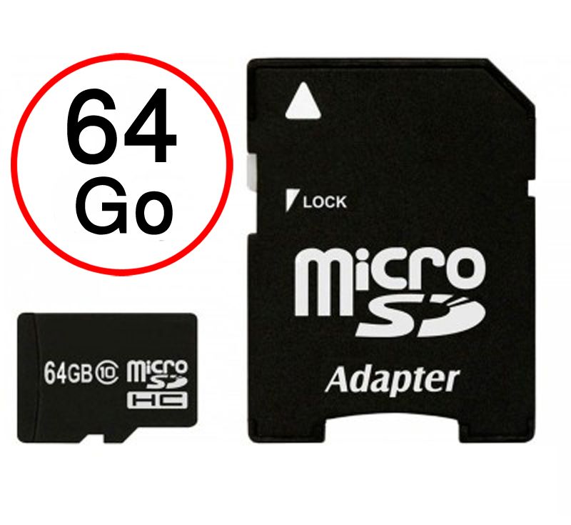 Oppo F3 Plus Carte Mémoire Micro-SD 64 Go + Adaptateur de qualité by PH26®