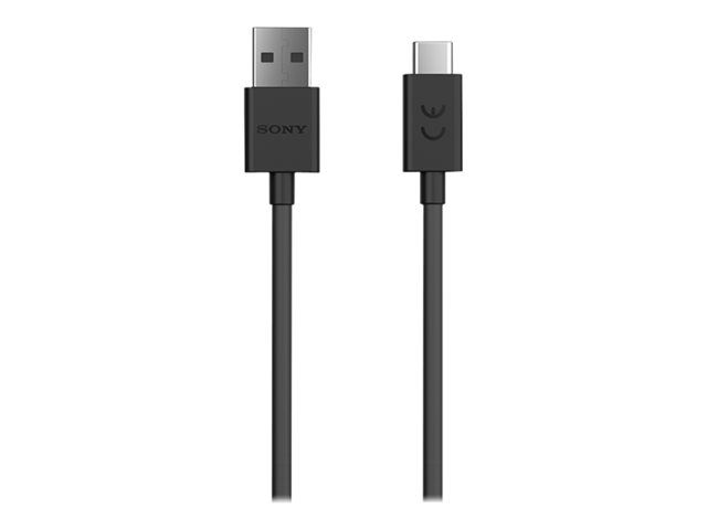 Sony UCB20 - Câble USB - USB (M) pour 24 pin USB-C (M) - USB 2.0 - 1 m - noir - pour XPERIA 1, 10, 10 Plus, L2, XA1 Plus, XA2, XA2 Ultra, XZ2, XZ2 Compact, XZ2 Premium, XZ3