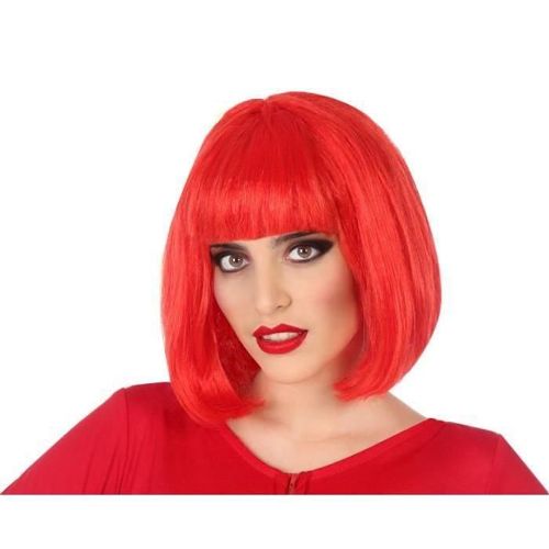 perruque rouge courte