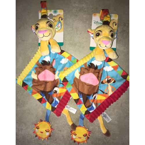 Doudou Lion Simba Disney Nicotoy Mouchoir Pouet Soleil Peluche Eveil Bebe Simba Toys Benelux Roi Lion Dessin Anime Lot De Deux Doudous Lions Jouet Enfant Soft Toy Comforter King Blankie Rakuten