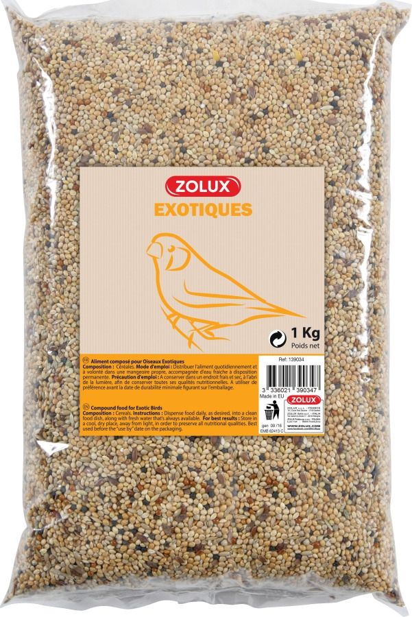 Comparer les prix de Aliments Composes Oiseaux Exotiques Coussin 5kg