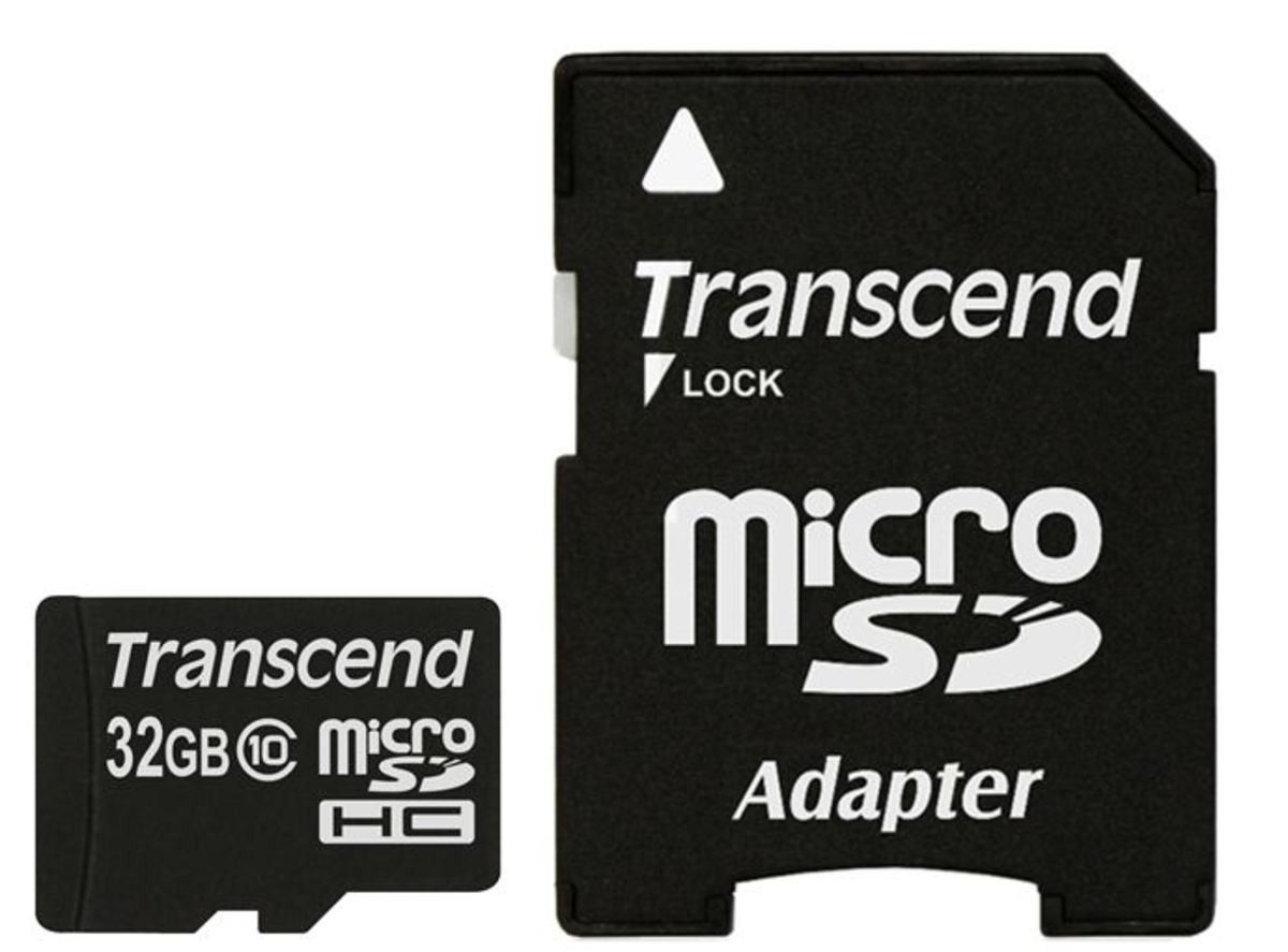 Transcend Carte mémoire flash adaptateur microSDHC SD inclus e Class 10 micro SDHC - vue 2