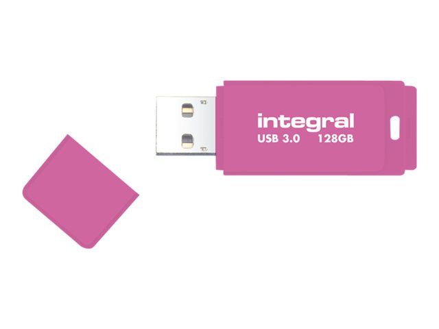 Integral Neon - Clé USB - 32 Go - USB 3.0 - rose
