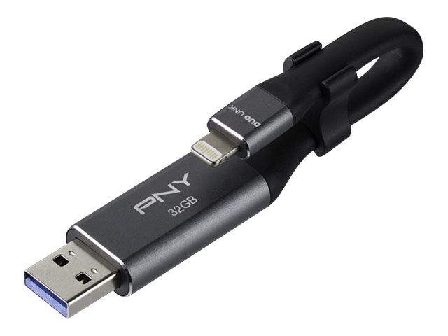 PNY Duo Link 3.0 lecteur USB flash USB Type A / Lightning 3.2 Gen 1 3.1 Gen 1 Neuf - vue 4
