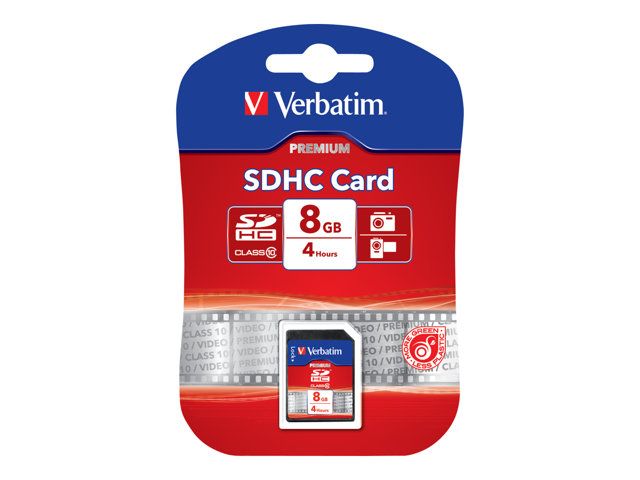 Verbatim Carte mémoire flash 8 Go Class 10 SDHC