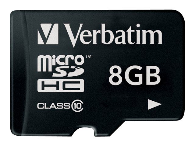 Verbatim Carte mémoire flash 8 Go Class 10 micro SDHC