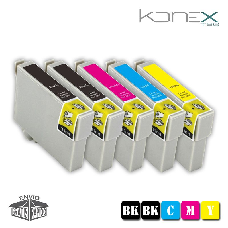 KIT 5 X CARTOUCHES D¿ENCRE MULTI COULEUR COMPATIBLES T2991 BK XL - T2994 Y XL AVEC IMPRIMANTE EPSON XP235