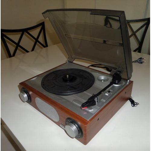 Tourne Disques Vinyle Avec Radio Et Haut Parleur Integre Style Retro