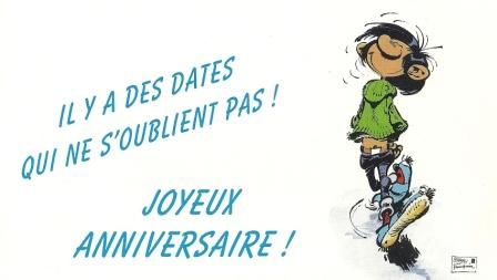 Gaston Lagaffe Anniversaire Dalix Cl2 Carte Postale Rakuten