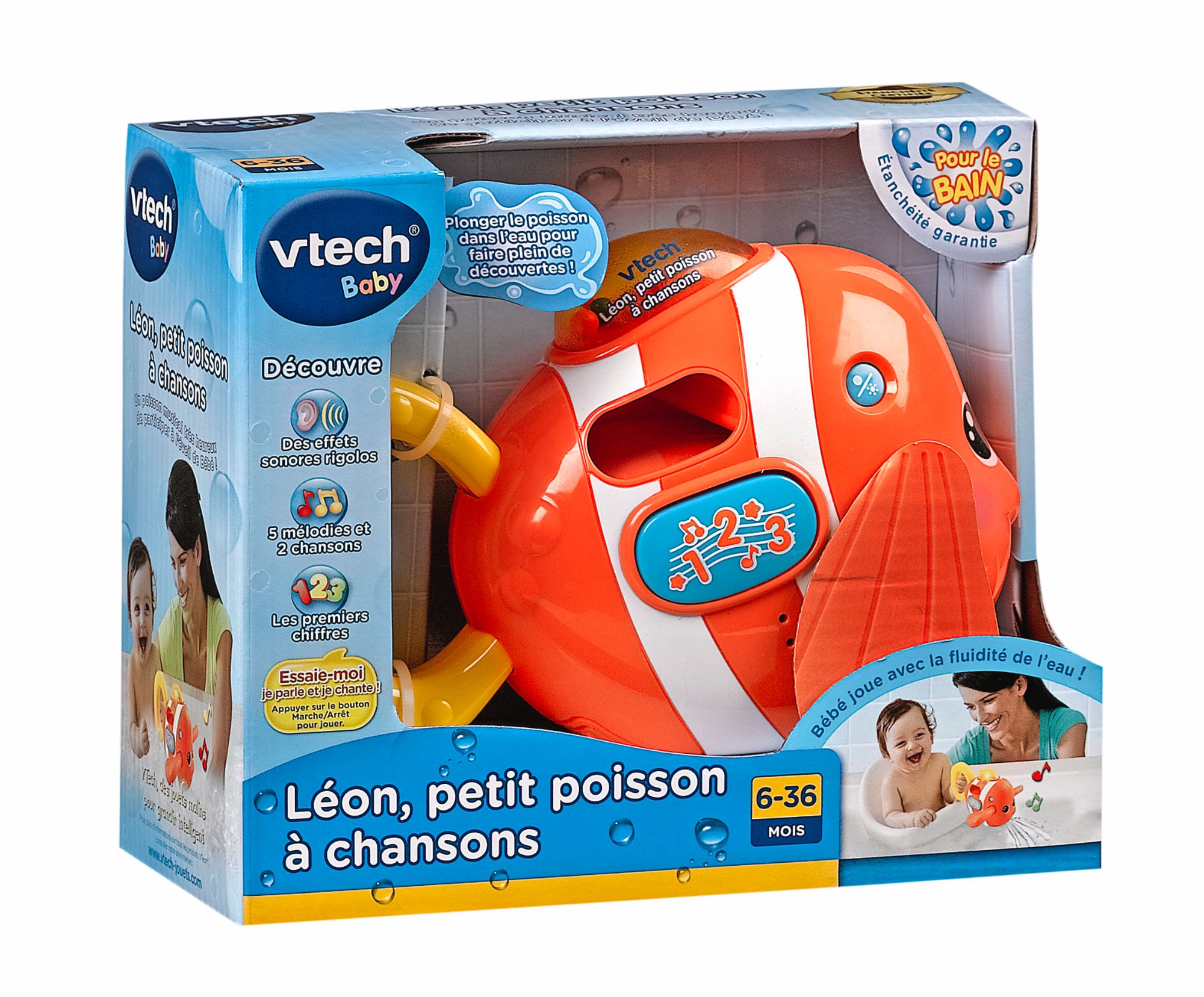 Léon P'tit Poisson À Chansons Vtech La Boîte - vue 5