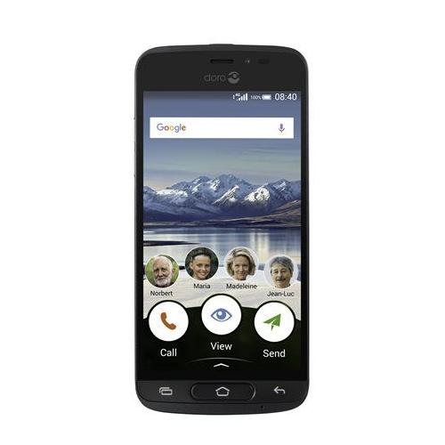 Doro 8040 Smartphone Débloqué 4g (ecran : 5 Pouces - Mémoire : 16 Go - Nano-sim - Android) Graphite