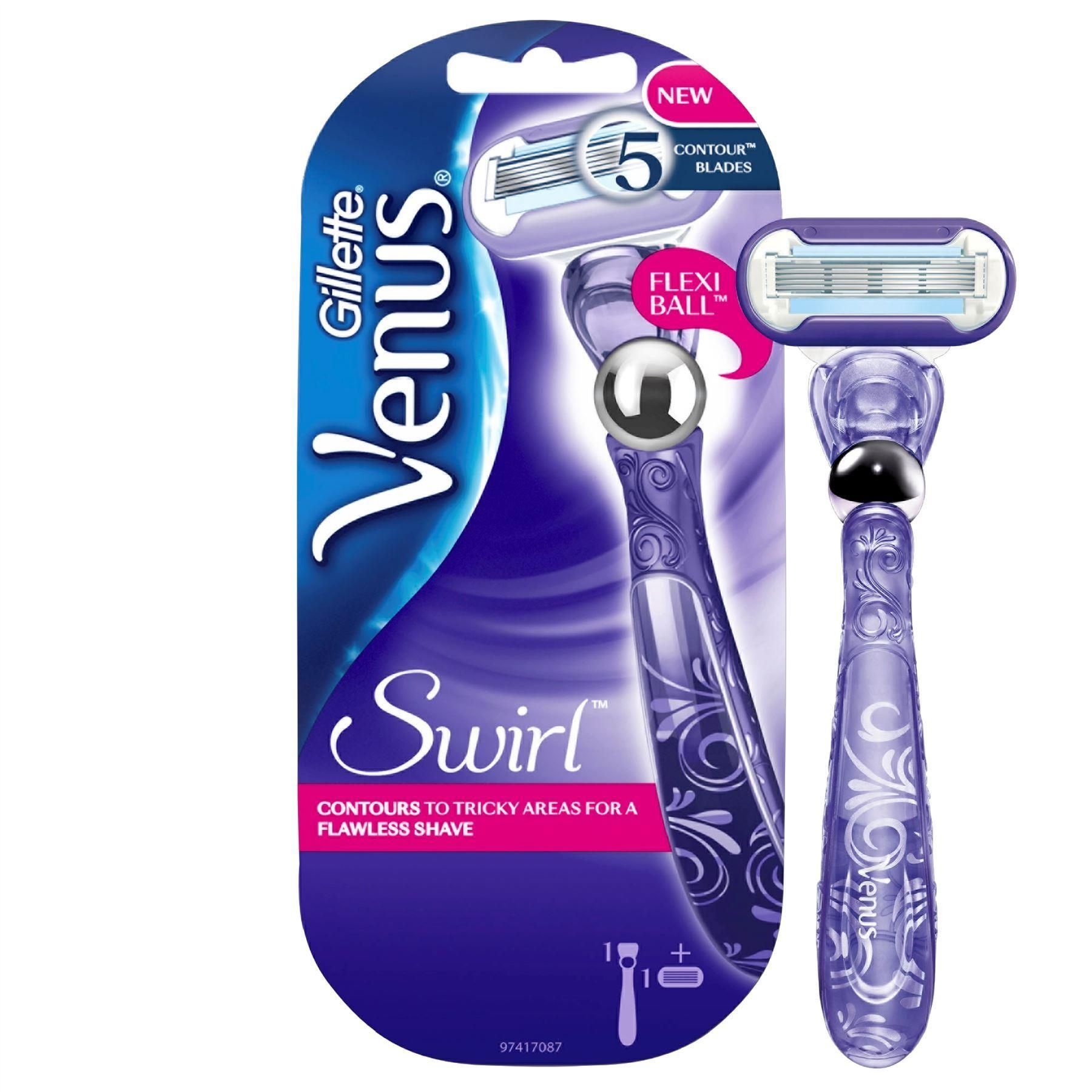 Gillette venus deluxe smooth swirl rasoir 1 lame - vue 2
