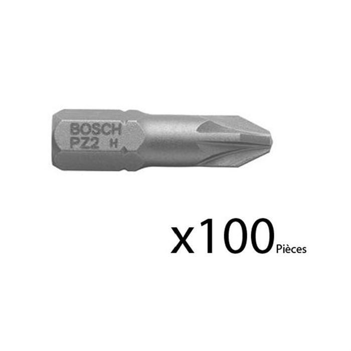 BOSCH 100 embouts vissage Pozidriv PZ2 - vue 2
