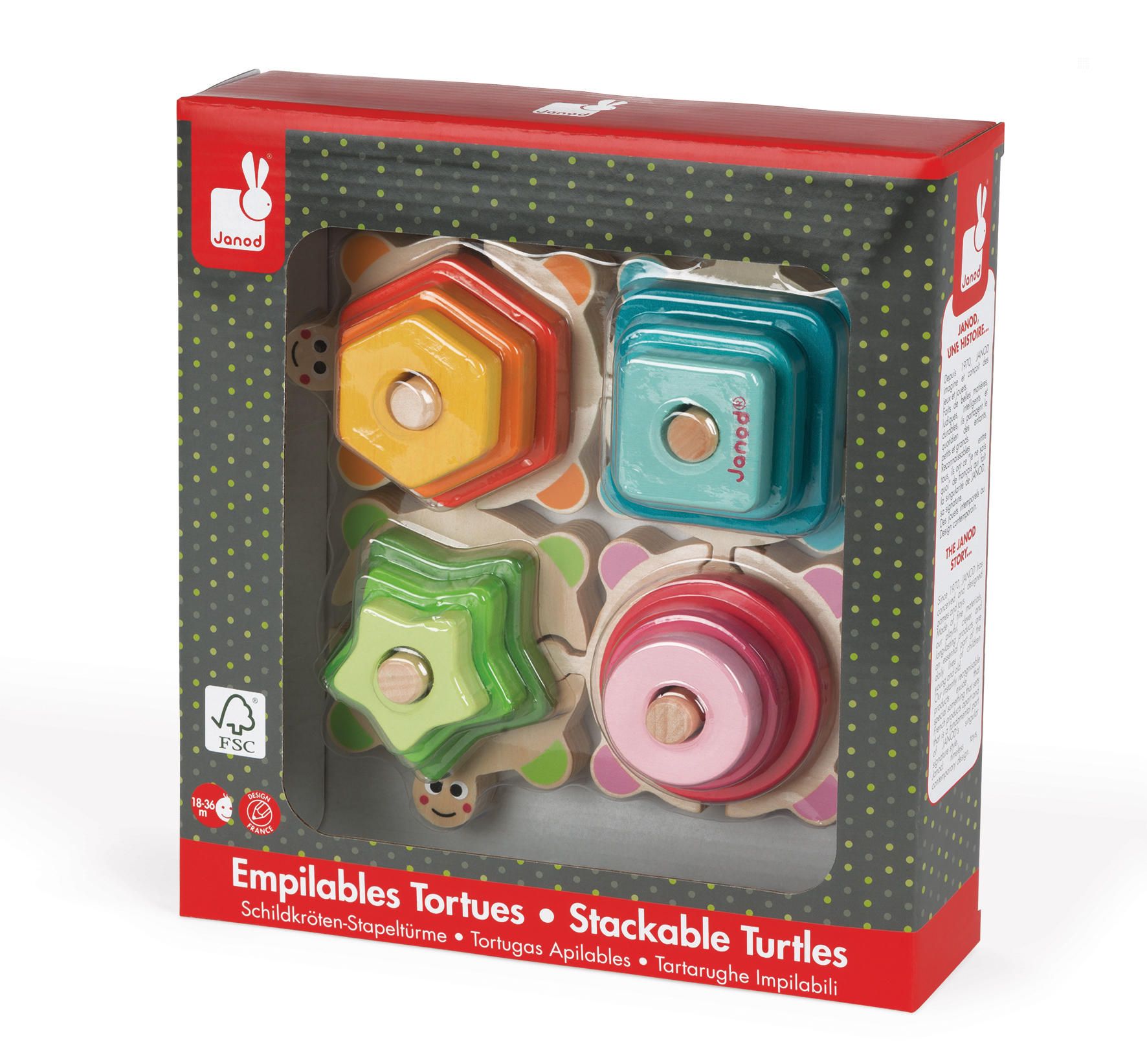Tortues I wood Juratoys Janod - vue 2
