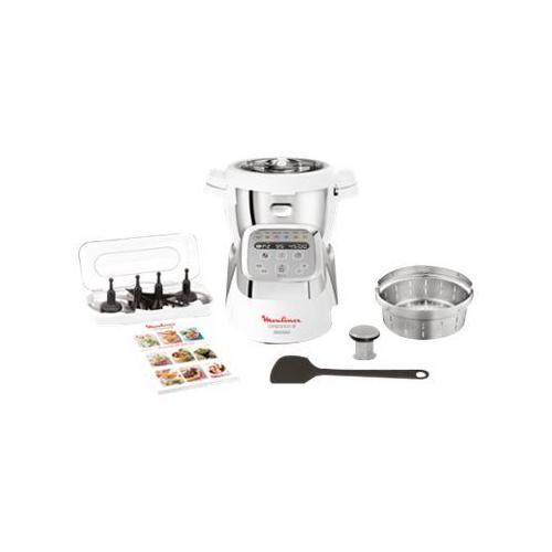 Moulinex Companion XL Hf805810 - Robot Cuiseur - 4.5 Litres - 1.6 Kwatt - Blanc Et Noir