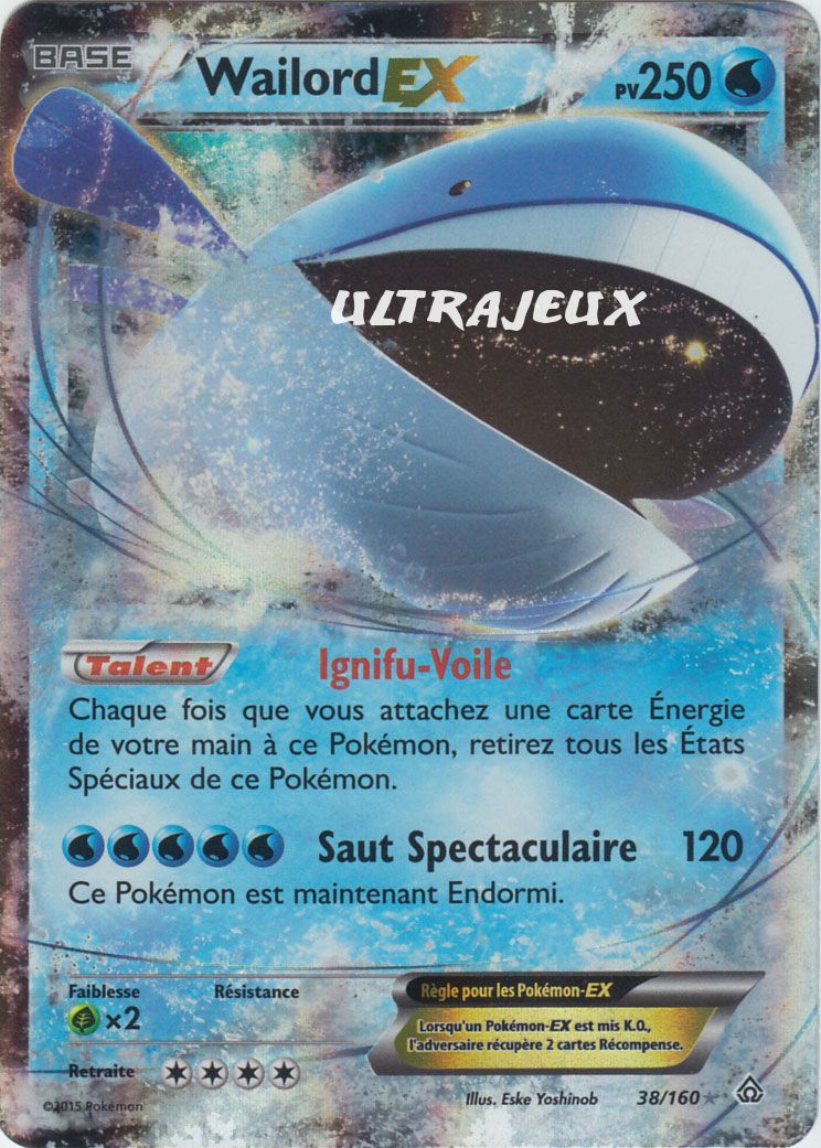 pokemon wailord ex d'occasion  