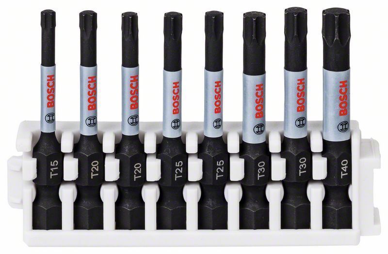 Embouts de vissage Bosch Screwdriver Bit Impact Control Pack de 8 50 mm Acier S2 - vue 2
