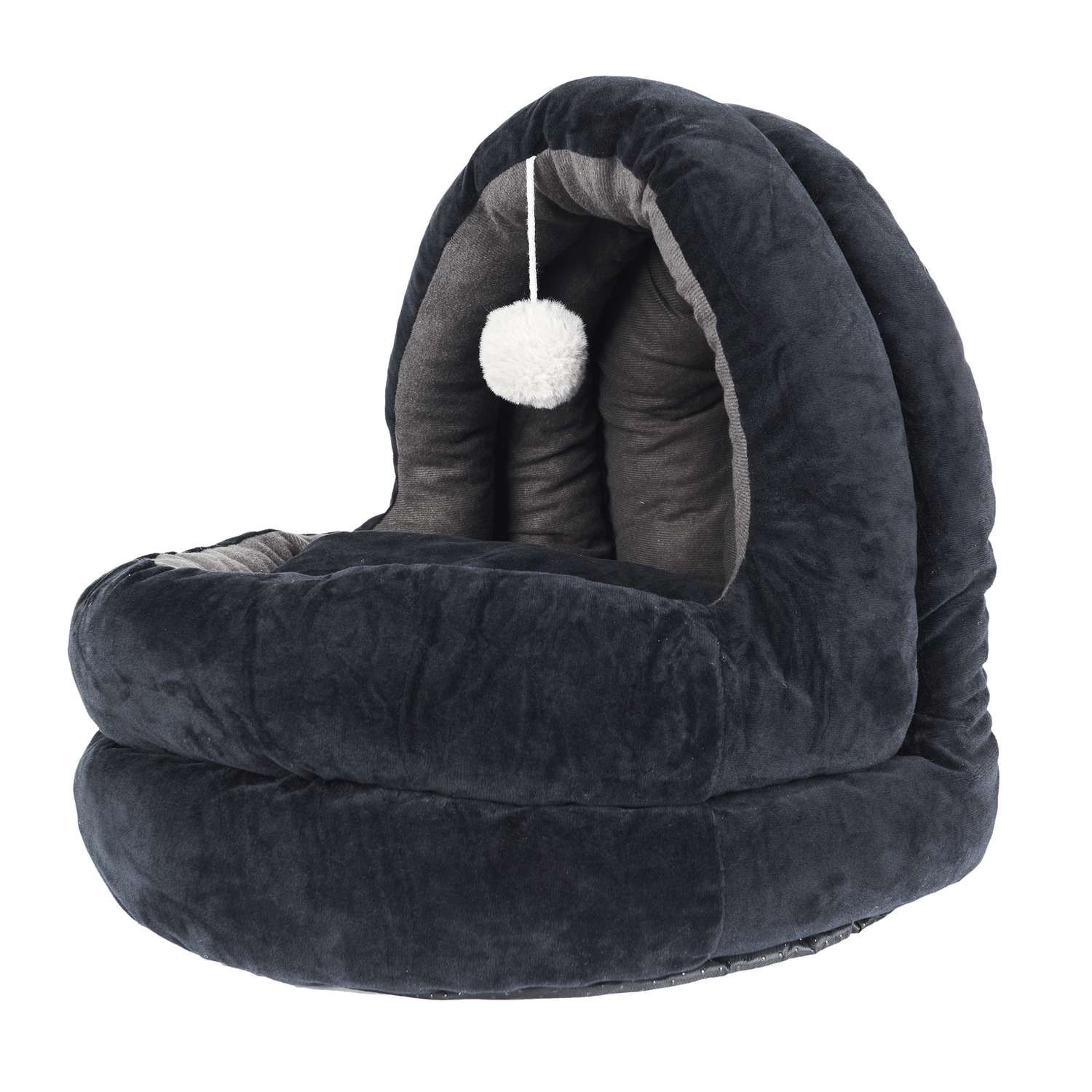 Meilleurs prix pour The concept factory - Panier apaisant pour chat et chien Plume - Gris anthracite