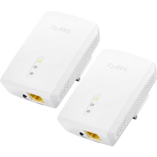 Zyxel Pla5405 - Twin-Pack - Kit D'Adaptation Pour Courant Porteur - Gige, Homeplug Av (Hpav), Homeplug Av (Hpav) 2.0, Ieee 1901 - Branchement Mural (Pack De 2)