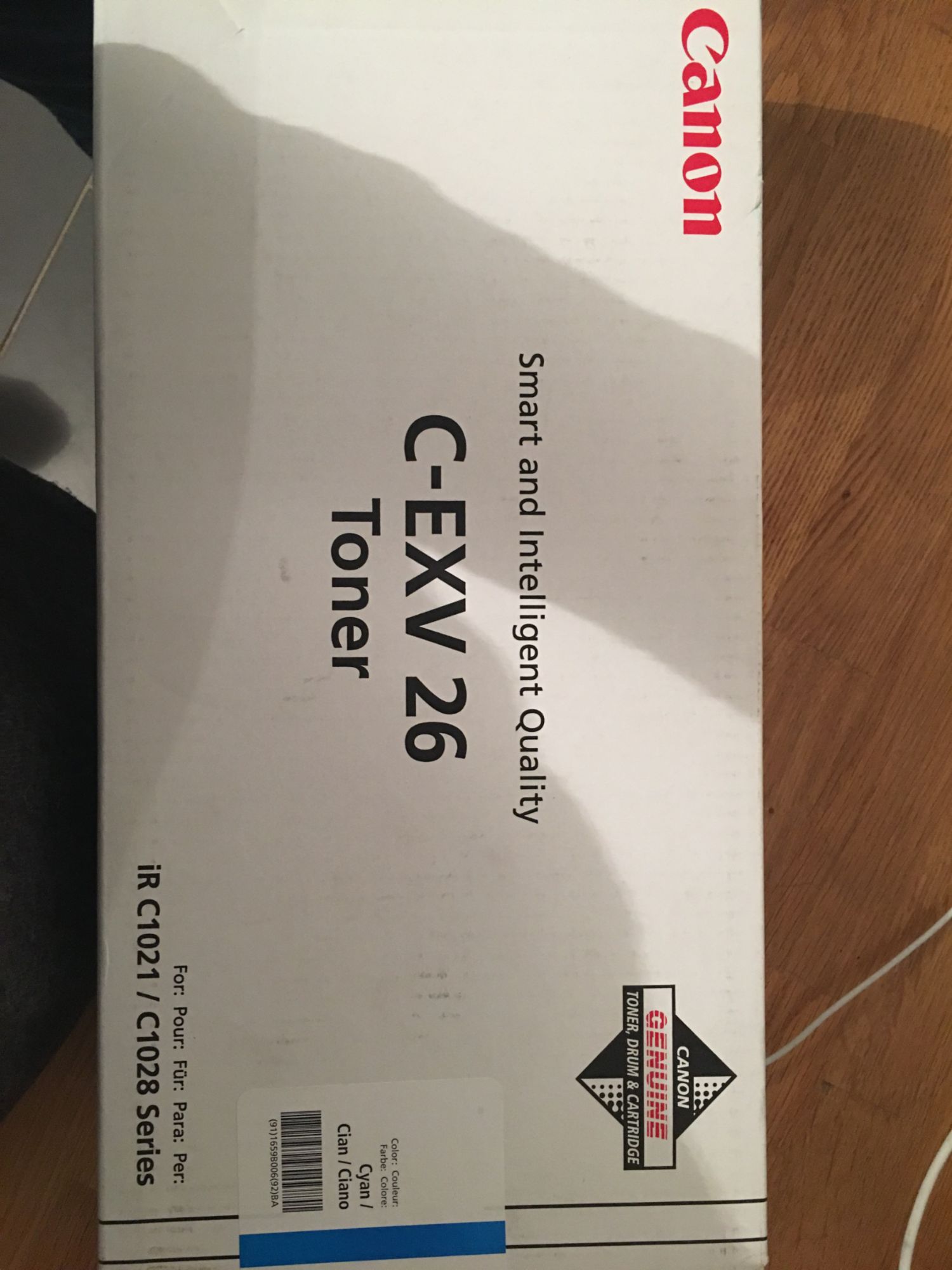 Canon CEXV26 Cyan - vue 3