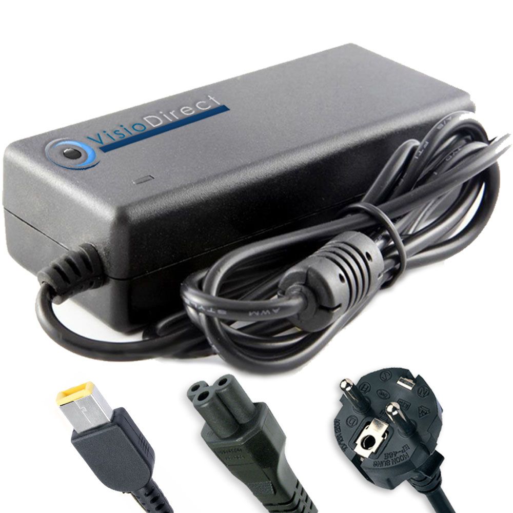 Visiodirect® Alimentation pour ordinateur portable LENOVO THINKPAD L540 20AU002R Chargeur Adaptateur 65W 20V 3.25A