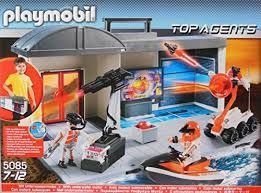 Playmobil Top Agents 5085 - Base Secrète Transportable Des Top Agents