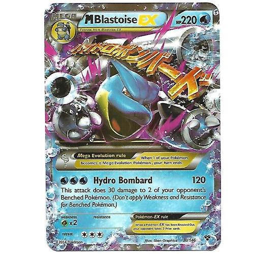 M Blastoise Ex Carte Pokemon 30 146 Carte Anglaise Rakuten