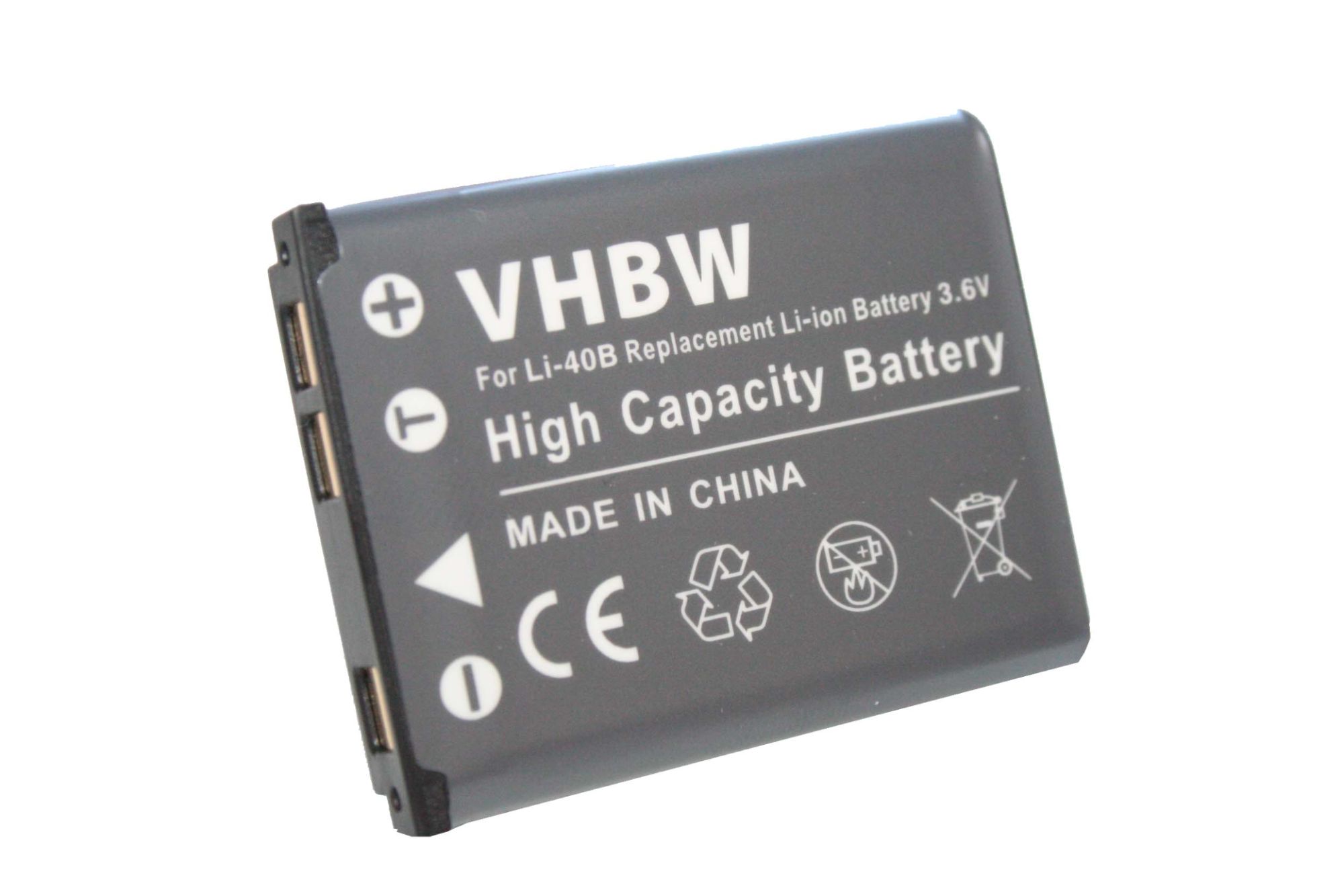 vhbw Batterie compatible avec Medion MD86497, MD86508, MD86631, E43011, MD86575, E44033, MD86765 appareil photo, reflex numérique (500mAh, 3,6V)