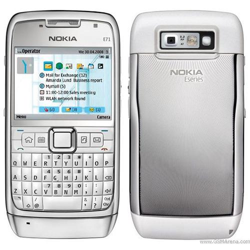 Nokia E71 Blanc Acier