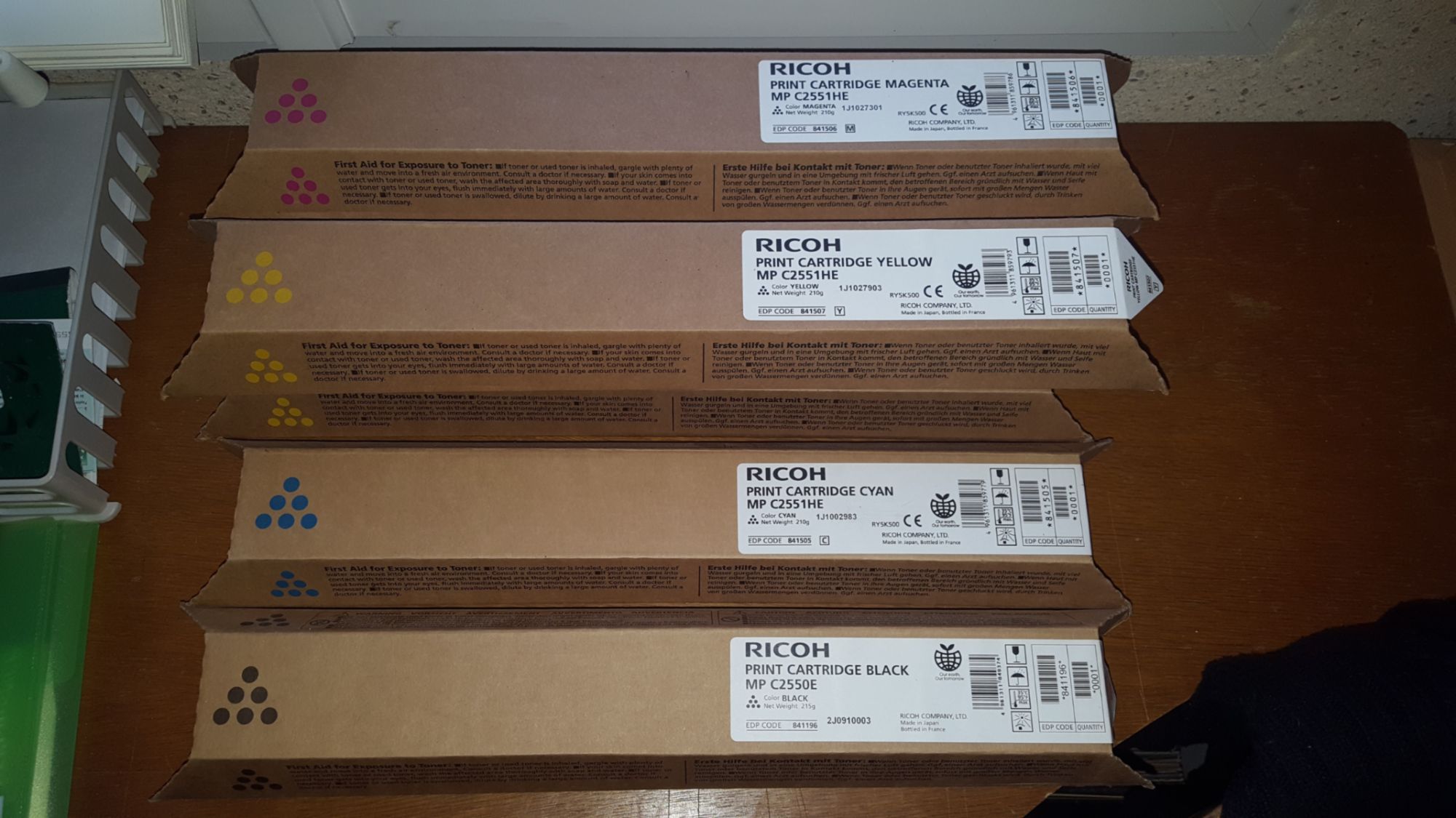 Ricoh originale cartouche de toner pour Ricoh Aficio MP C2050 Aficio MP C2050AD Aficio MP C2550 Aficio MP C2550AD - vue 2