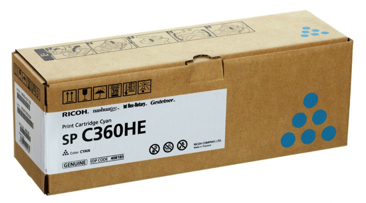 Ricoh Original Toner cyan 5.000 Pages 408185 pour Ricoh SP C360DNW