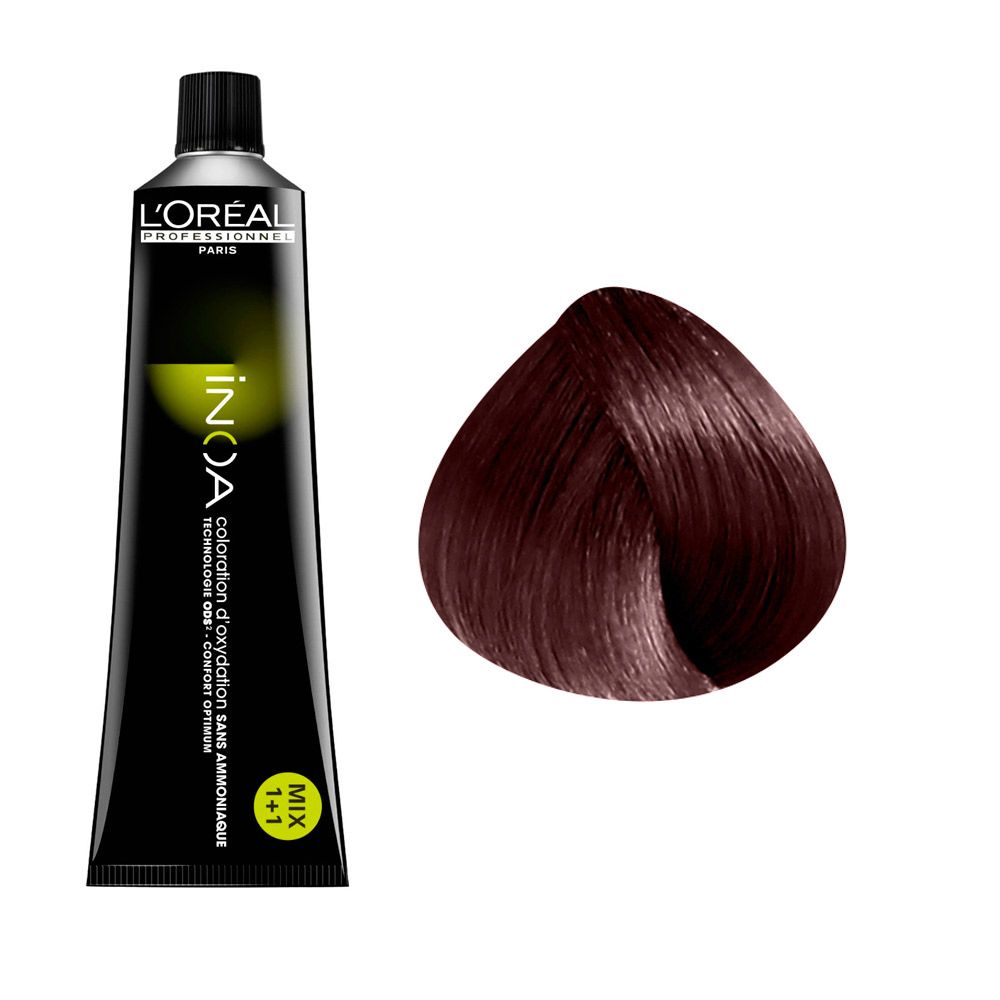 Colorations Les Châtains Clairs 5.56 : Châtain Acajou Irisé 60ml 'Oréal Professionnel Femme