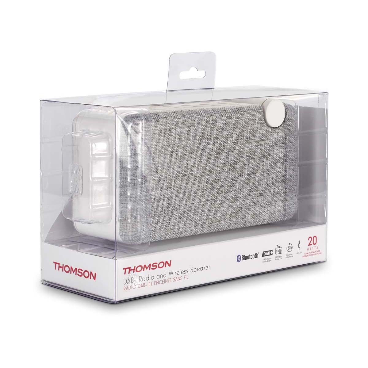 Radio DAB et enceinte sans fil Thomson DAB05 Blanc