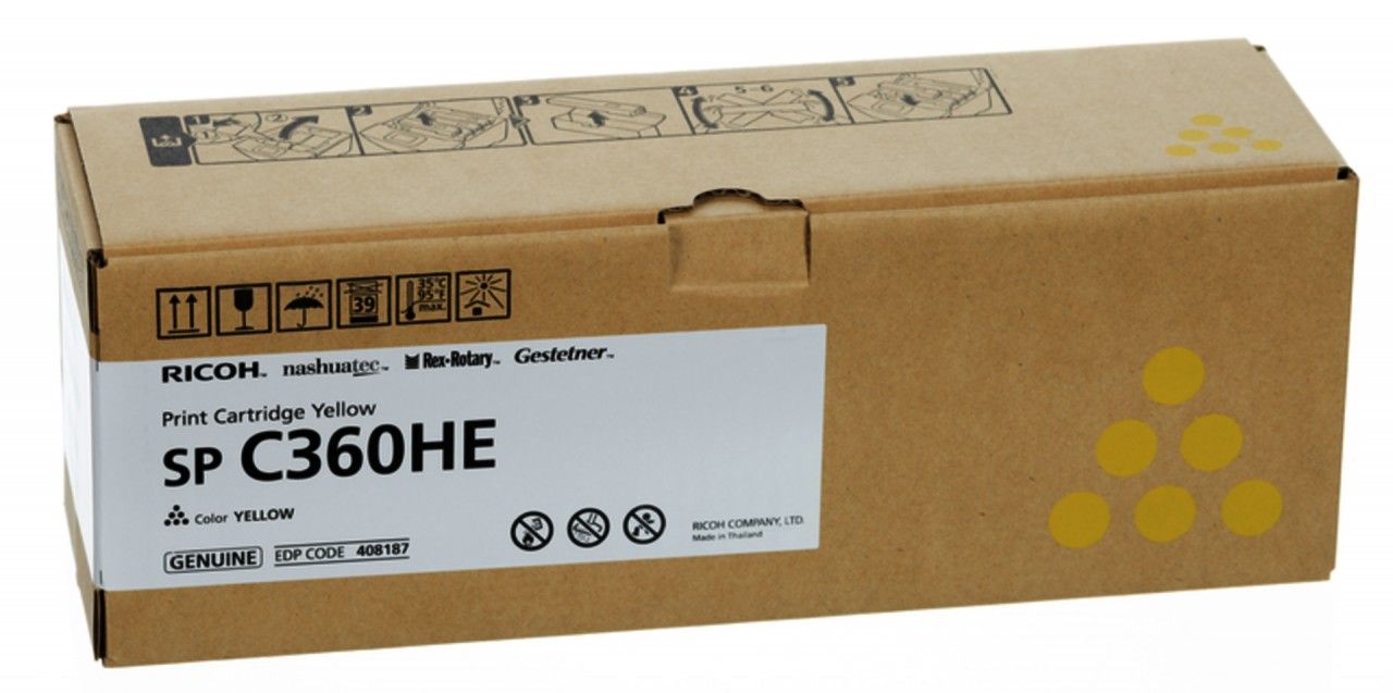 Ricoh Original Toner jaune 5.000 Pages 408187 Ricoh SP C360DNW