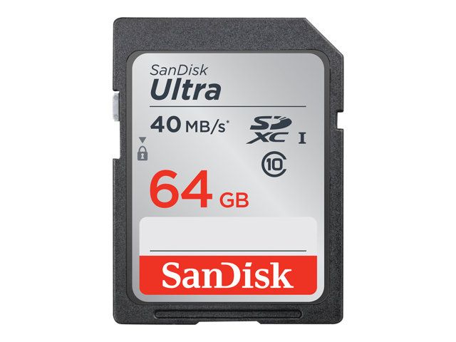 SanDisk Ultra Carte mémoire flash UHS Class 1 / Class10 SDXC UHS I