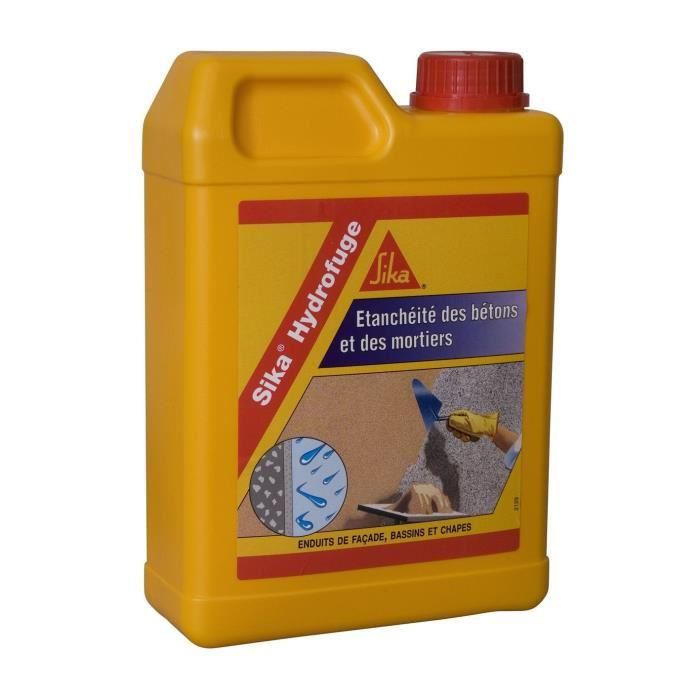 SIKA - Hydrofuge pour l'étanchéité des bétons et mortiers - 2L