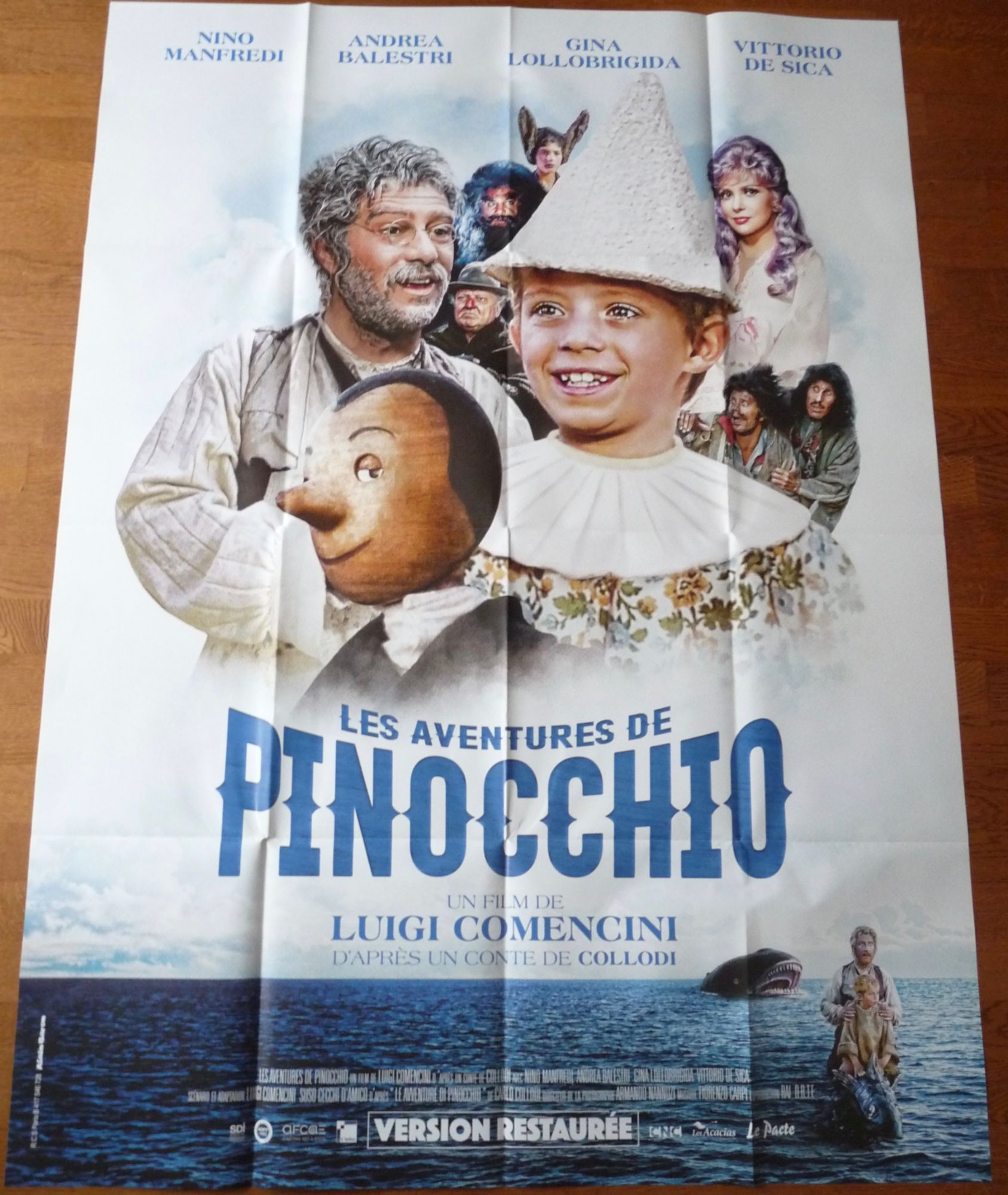 les aventures de pinocchio de Luigi Comencini avec Andrea LES AVENTURES DE PINOCCHIO Luigi Comencini affiche cinema